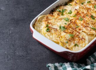 Штруль с мясом и картофелем: рецепт