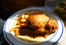 Курица по-французски с ананасами