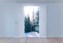 Белая входная дверь во сне: толкование