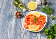 Салат с семгой слабосоленой: пошаговый рецепт