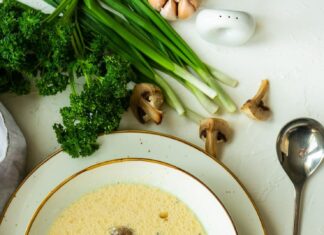 Суп из куриного филе с грибами