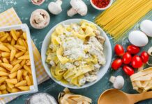 Макароны с творогом: простой рецепт