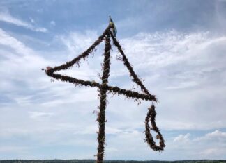 Резинки на рогатке: изготовление крестика