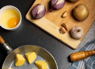 Картофельное тесто для пирожков на сковороде