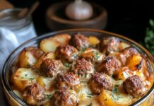 Картофельная запеканка со свиным фаршем