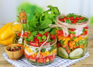 Зимний салат из огурцов и помидоров