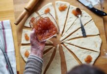 Открытый пирог с вареньем: пошаговый рецепт